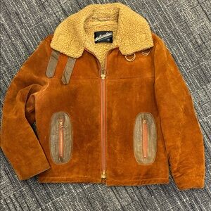 Vintage Van Heusen Tan Shearling Jacket